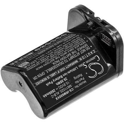 10.8V, 2600mAh, Li-ion Battery fits Irobot, Braava Jet M6, 28.08Wh