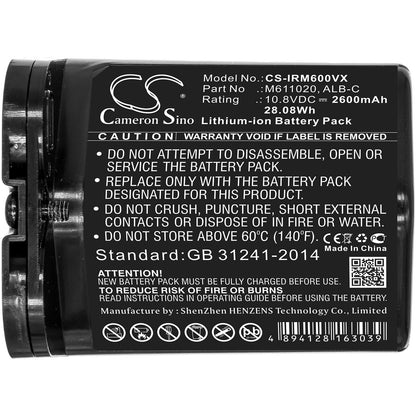 10.8V, 2600mAh, Li-ion Battery fits Irobot, Braava Jet M6, 28.08Wh