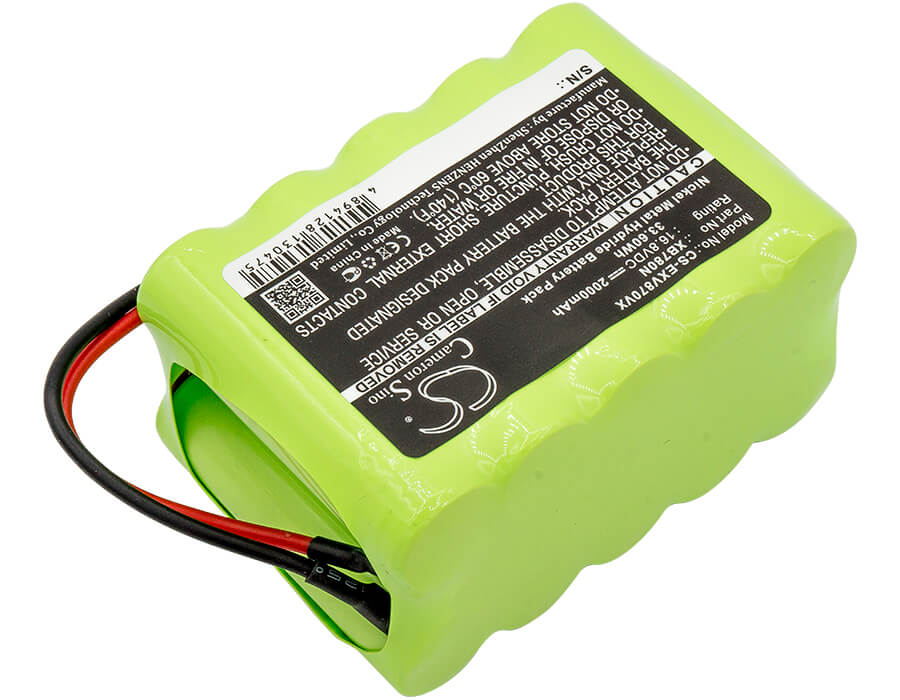 16.8V, 2000mAh, Ni-MH Battery fits Shark, Sv760, Sv780_n, 33.6Wh