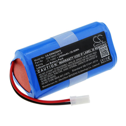 11.1V, 2600mAh, Li-ion Battery fits Ecovacs, Cen250, Ml009, 28.86Wh