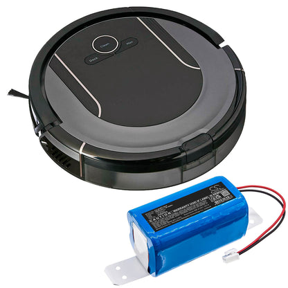 14.8V, 2600mAh, Li-ion Battery fits Shark, Ion Robot Vacuum Cleaning Syst, Ion Robot Vacuum Cleaning Syst, 38.48Wh