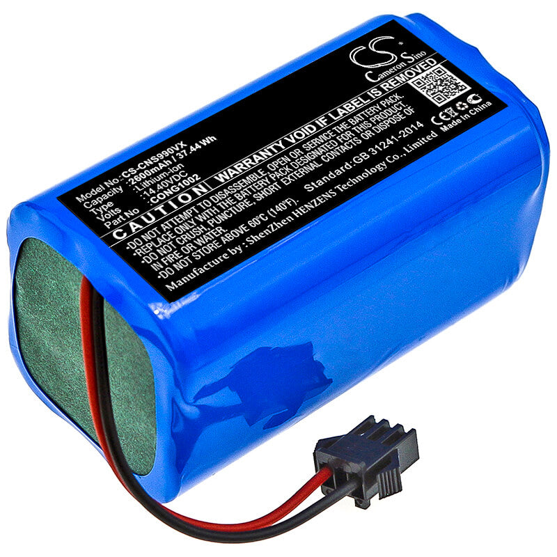 14.4V, 2600mAh, Li-ion Battery fits Neatsvor, X500, 37.44Wh