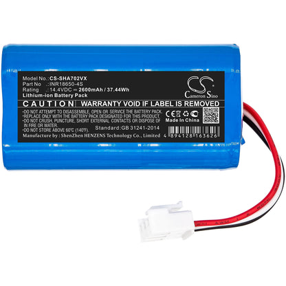 14.4V, 2600mAh, Li-ion Battery fits Severin Chill, Rb7028, Rb-7028, 37.44Wh