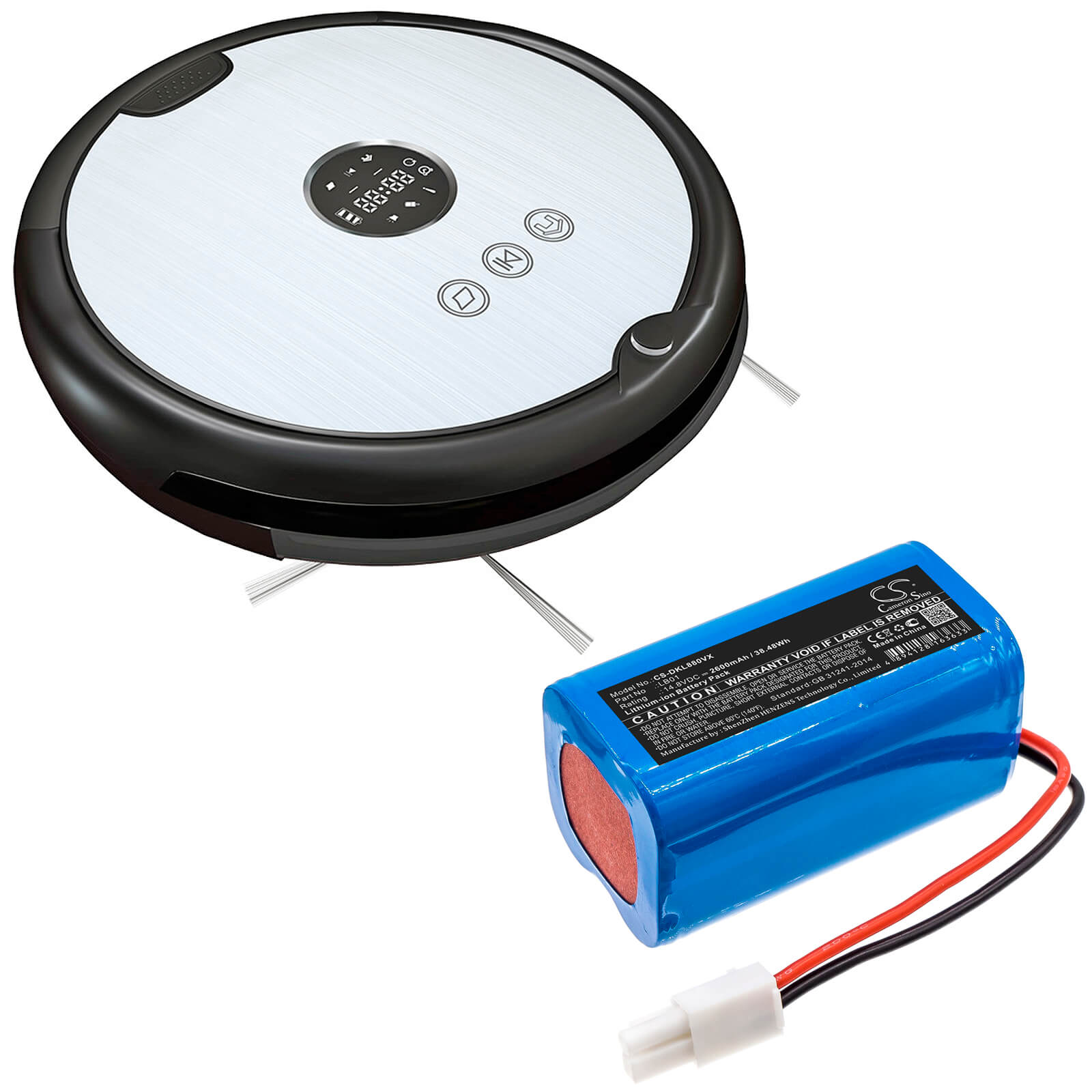 14.8V, 2600mAh, Li-ion Battery fits Donkey, Dl880, 38.48Wh