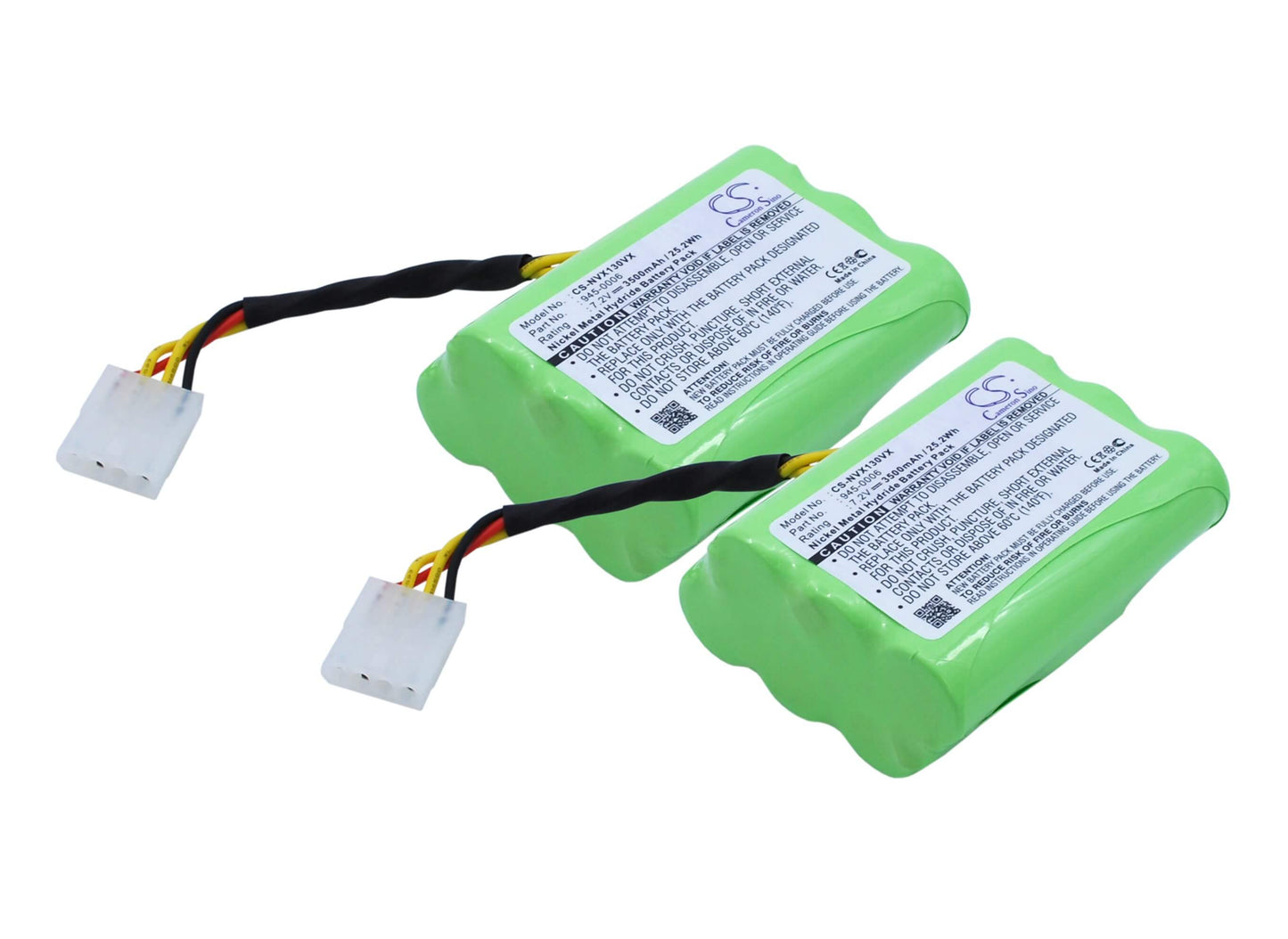 CS-NVX130VX, Vacuum 7.2V, 3500mAh, Ni-MH Battery fits Vorwerk, Vx100, Vx100 Saugroboter, 25.2Wh