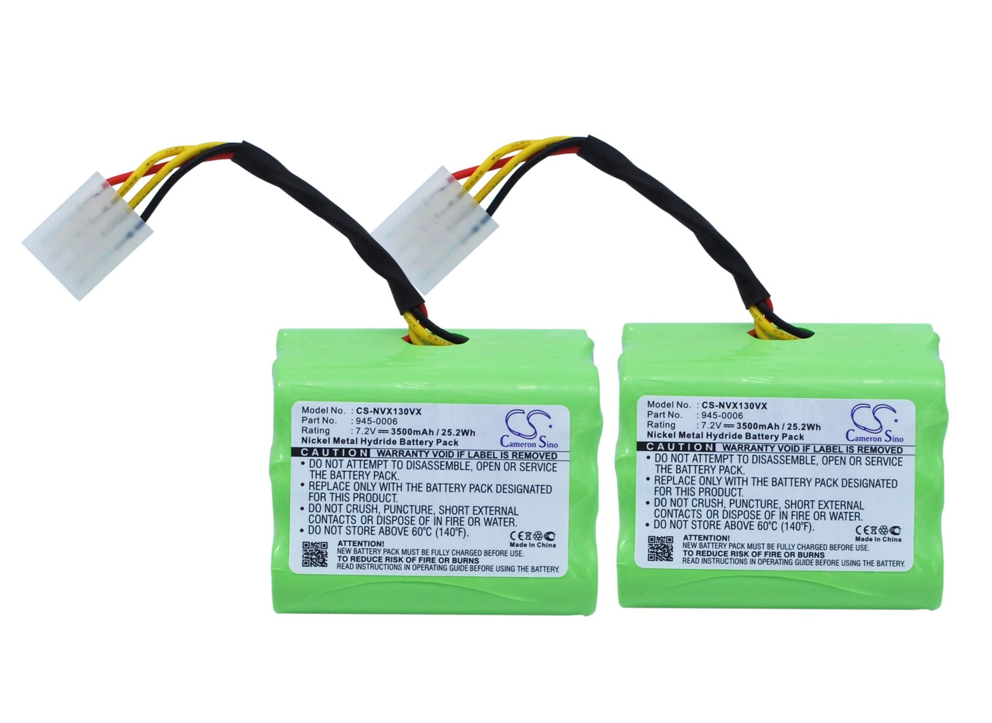 CS-NVX130VX, Vacuum 7.2V, 3500mAh, Ni-MH Battery fits Vorwerk, Vx100, Vx100 Saugroboter, 25.2Wh