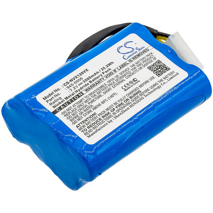 CS-NVX120VX, Vacuum 7.2V, 3500mAh, Ni-MH Battery fits Vorwerk, Vx100, Vx100 Saugroboter, 25.2Wh