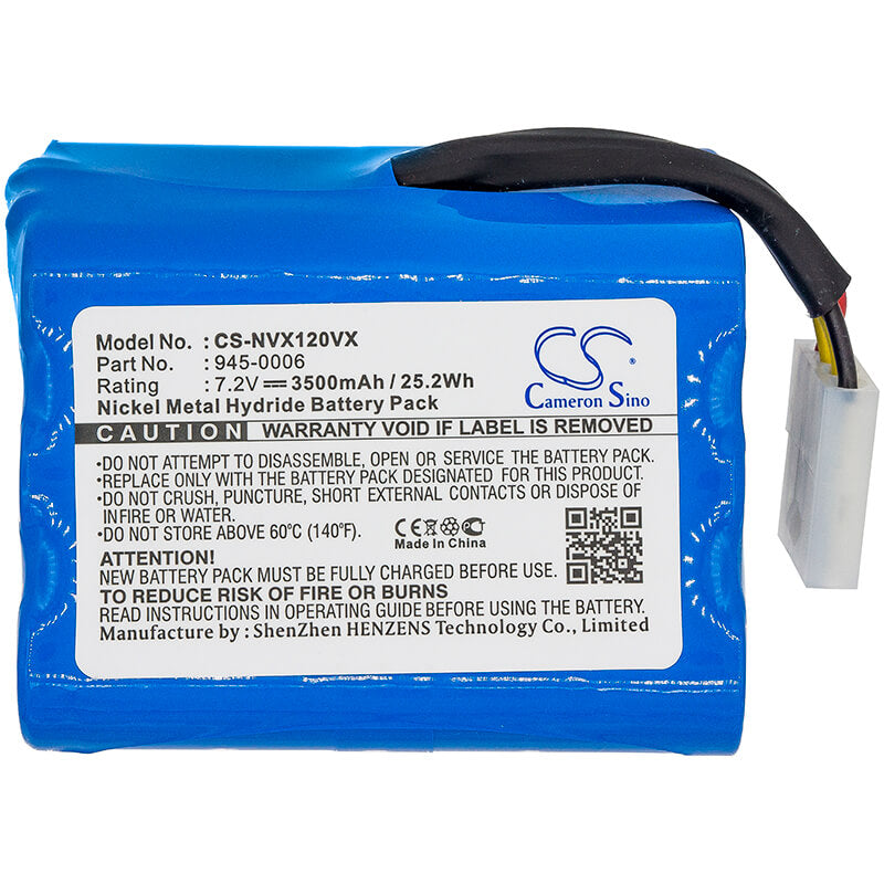 CS-NVX120VX, Vacuum 7.2V, 3500mAh, Ni-MH Battery fits Vorwerk, Vx100, Vx100 Saugroboter, 25.2Wh
