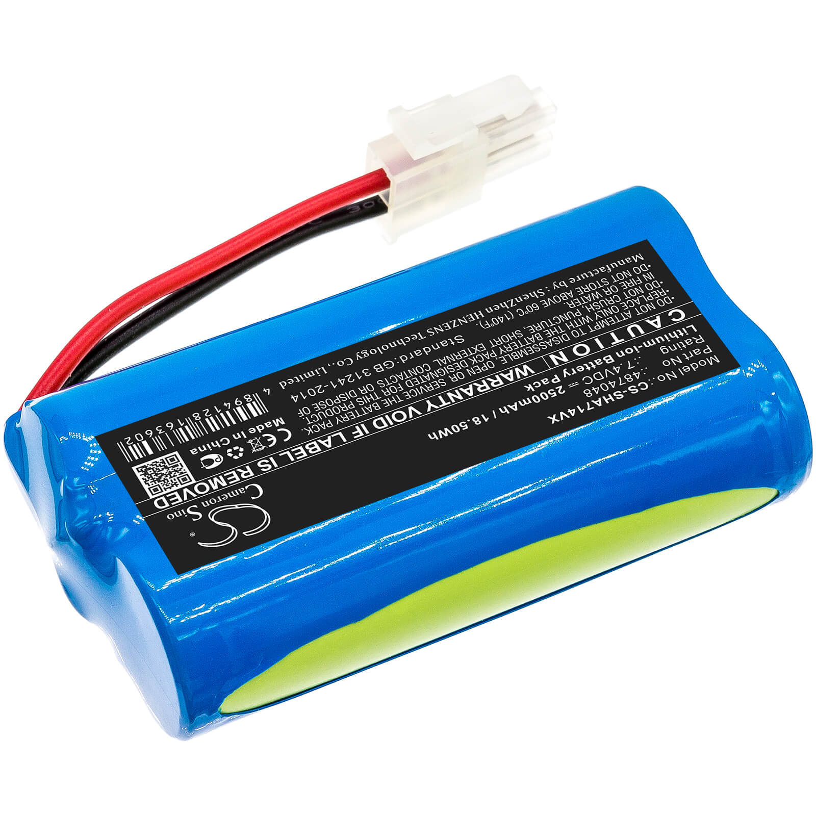 7.4V, 2500mAh, Li-ion Battery fits Severin Chill, Ah7914, Hv7144, 18.5Wh