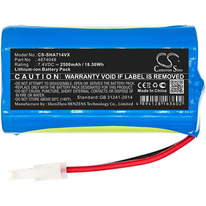7.4V, 2500mAh, Li-ion Battery fits Severin Chill, Ah7914, Hv7144, 18.5Wh