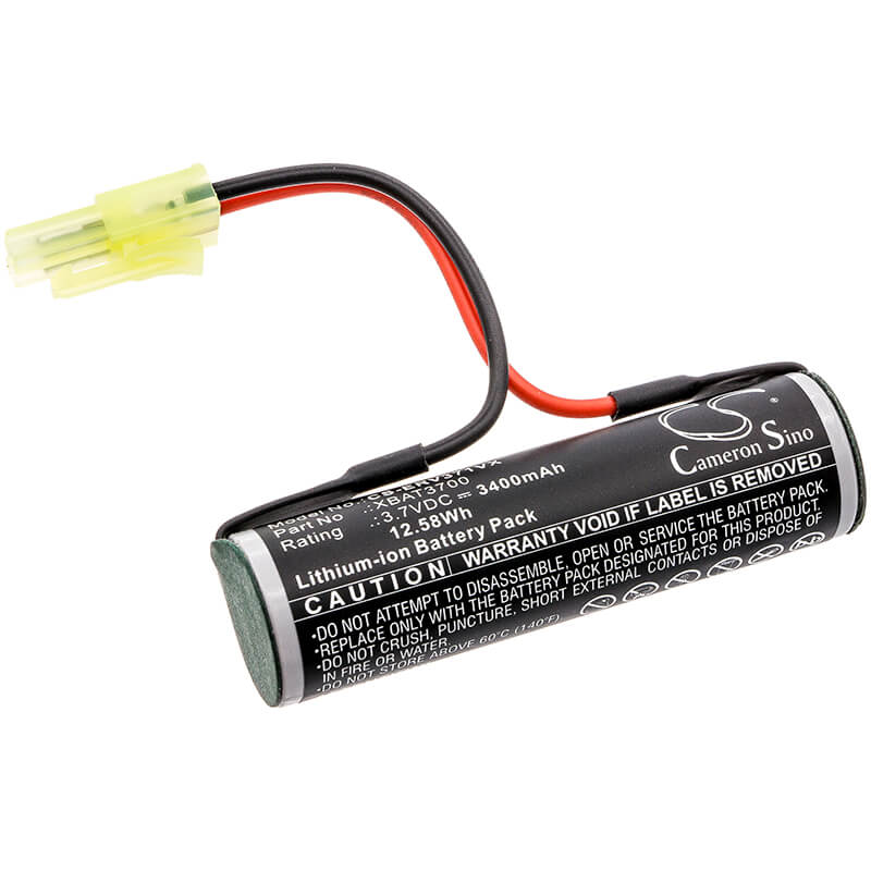 3.7V, 3400mAh, Li-ion Battery fits Shark, Cordless Rechargeable Hard Flo, V3700, 12.58Wh