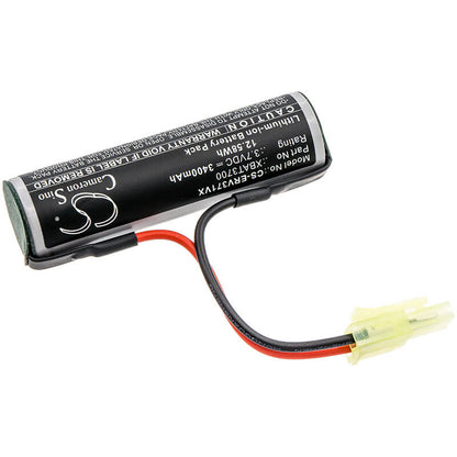 3.7V, 3400mAh, Li-ion Battery fits Shark, Cordless Rechargeable Hard Flo, V3700, 12.58Wh