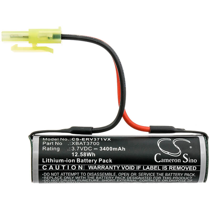3.7V, 3400mAh, Li-ion Battery fits Shark, Cordless Rechargeable Hard Flo, V3700, 12.58Wh