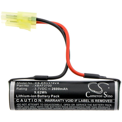 3.7V, 2600mAh, Li-ion Battery fits Shark, Cordless Rechargeable Hard Flo, V3700, 9.62Wh
