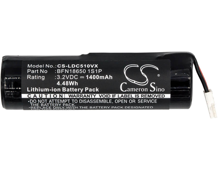 3.2V, 1400mAh, Li-ion Battery fits Leifheit, 51000, 51002, 4.48Wh