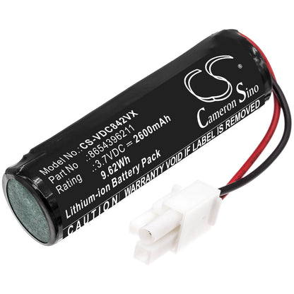 3.7V, 2600mAh, Li-ion Battery fits Vileda, Quick & Clean, Vi409842, 9.62Wh