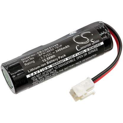 3.7V, 3400mAh, Li-ion Battery fits Leifheit, 51000, 51002, 12.58Wh