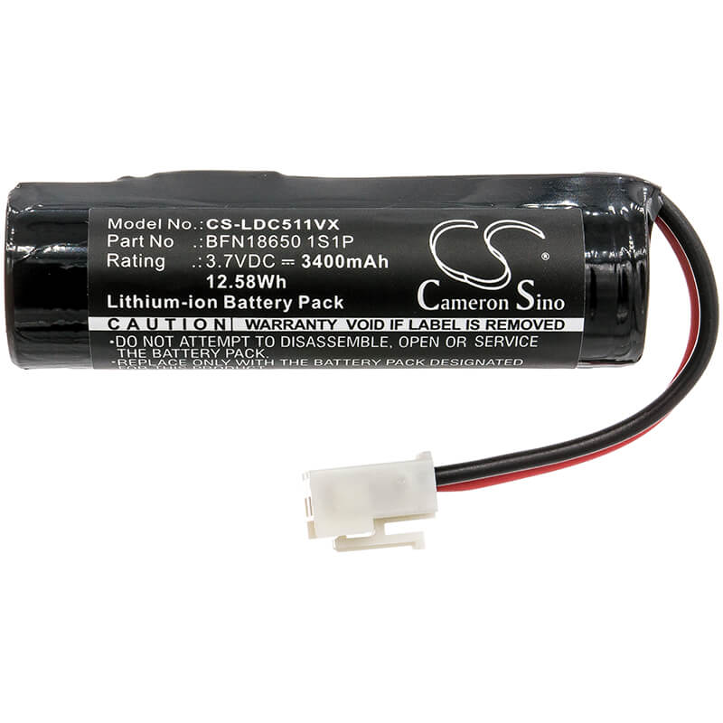 3.7V, 3400mAh, Li-ion Battery fits Leifheit, 51000, 51002, 12.58Wh