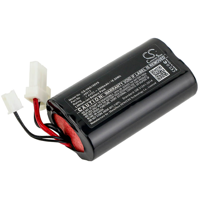 7.4V, 2500mAh, Li-ion Battery fits Vorwerk, Kobold Vg100, 18.5Wh