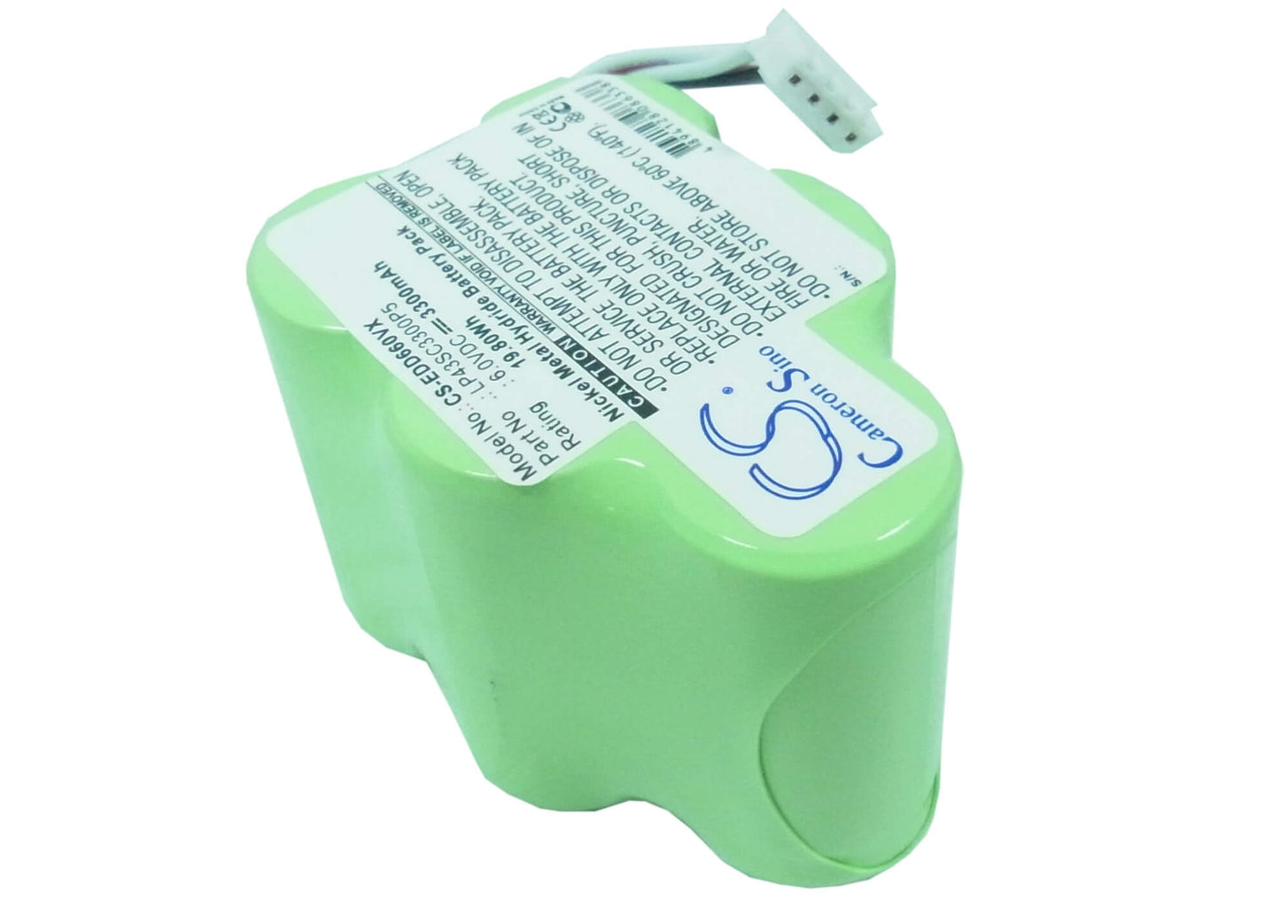 6.0V, 3300mAh, Ni-MH Battery fits Ecovacs, Deebot D62, Deebot D620, 19.8Wh