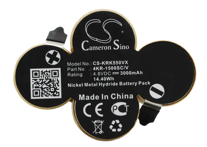 4.8V, 3000mAh, Ni-MH Battery fits Karcher, Broom K55, K55, 14.4Wh