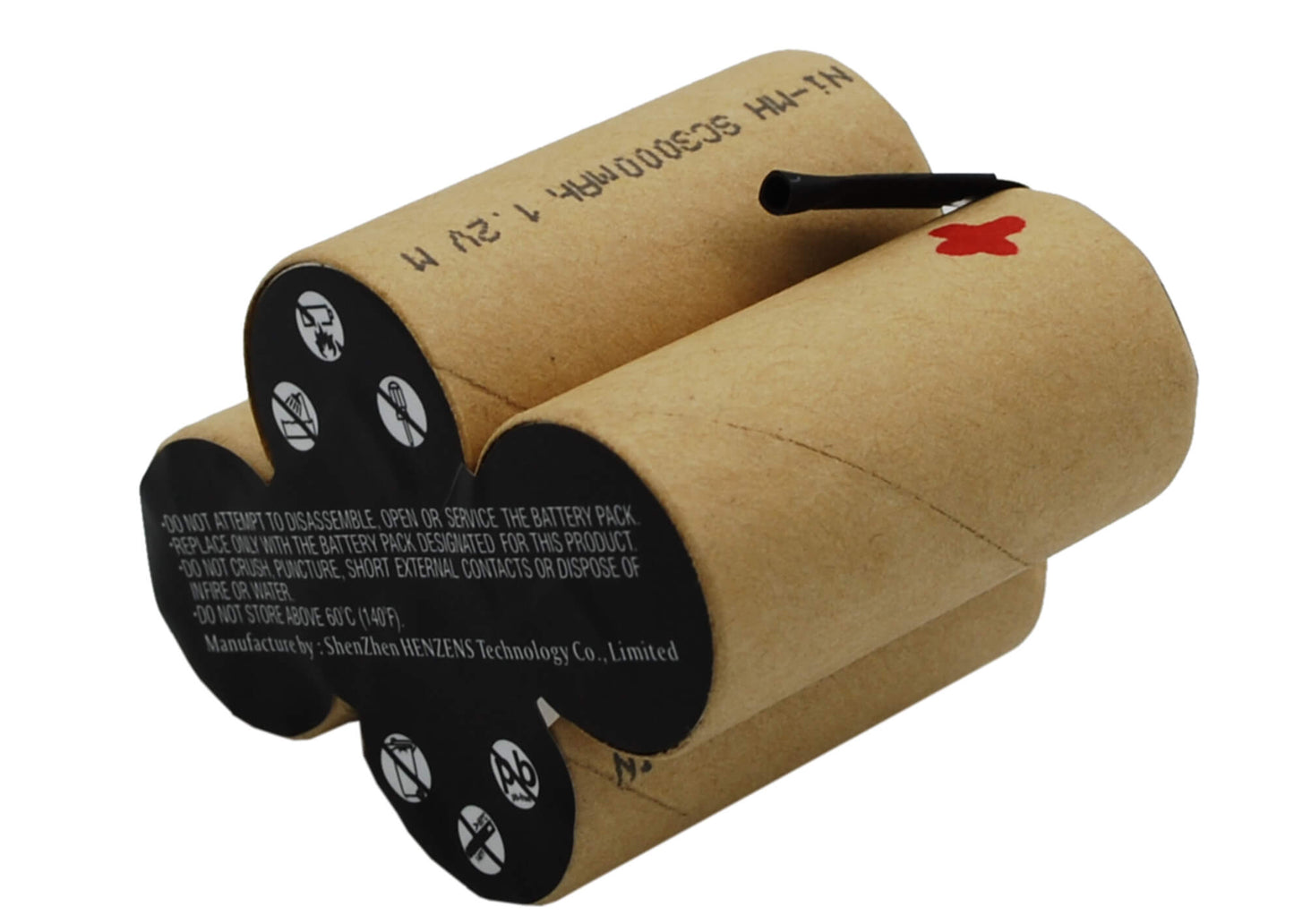 4.8V, 3000mAh, Ni-MH Battery fits Karcher, Broom K55, K55, 14.4Wh