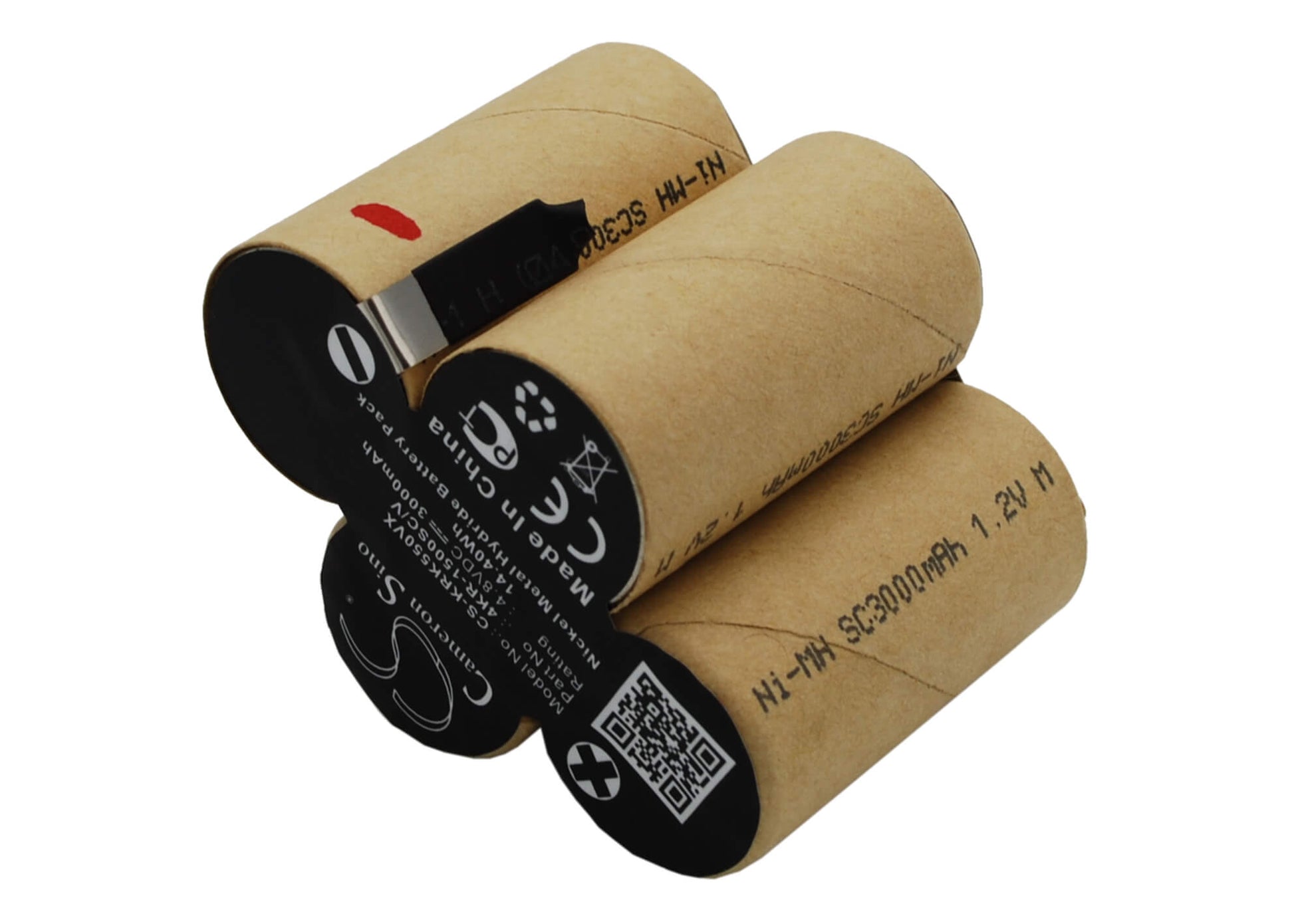 4.8V, 3000mAh, Ni-MH Battery fits Karcher, Broom K55, K55, 14.4Wh
