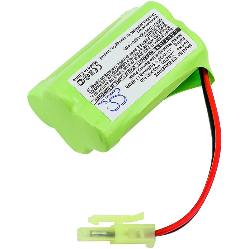 4.8V, 1600mAh, Ni-MH Battery fits Euro Pro, V2700z, Xb2700, 7.68Wh