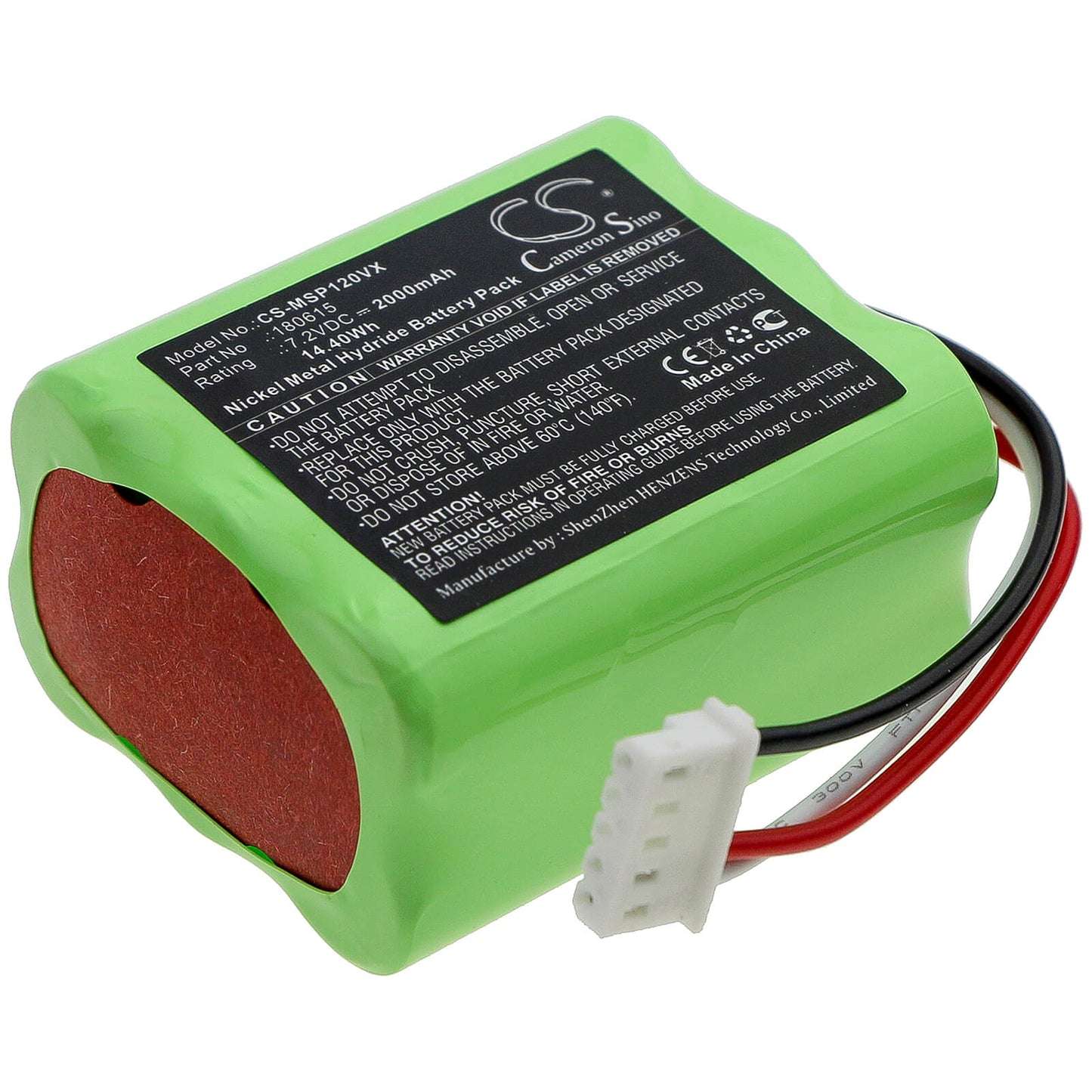7.2V, 2000mAh, Ni-MH Battery fits Mamibot, Sweepur 120, 14.4Wh
