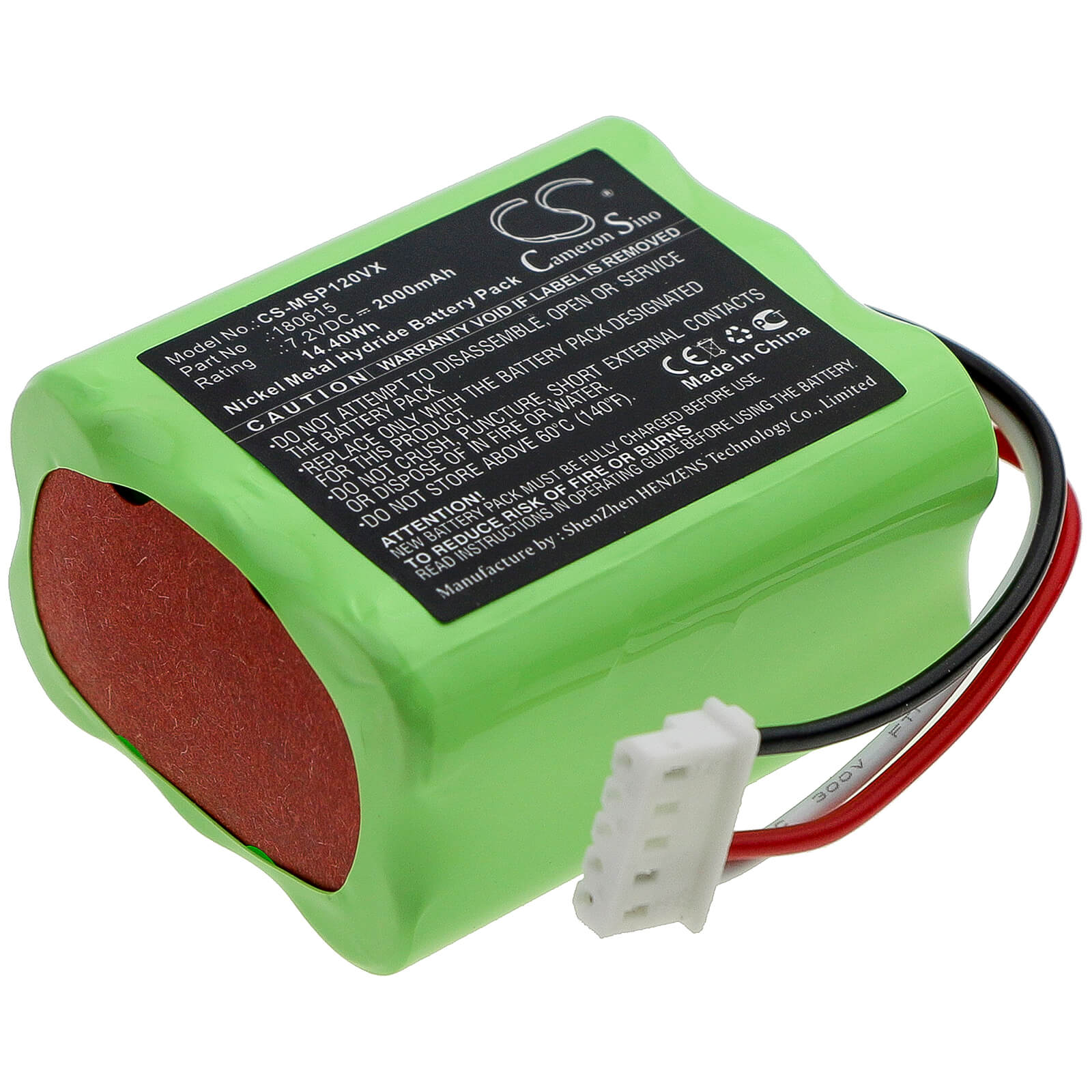 7.2V, 2000mAh, Ni-MH Battery fits Mamibot, Sweepur 120, 14.4Wh