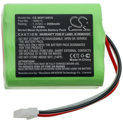 7.2V, 2000mAh, Ni-MH Battery fits Mamibot, Sweepur 120, 14.4Wh