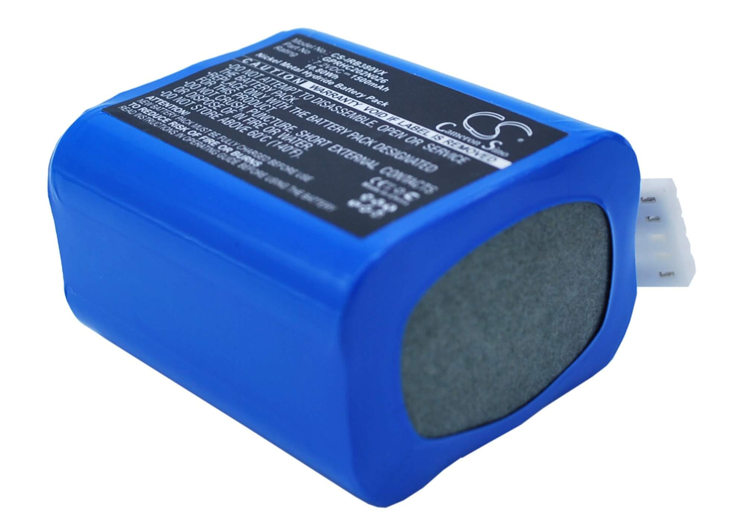 7.2V, 1500mAh, Ni-MH Battery fits Irobot, 5200b, Braava 2000, 10.8Wh