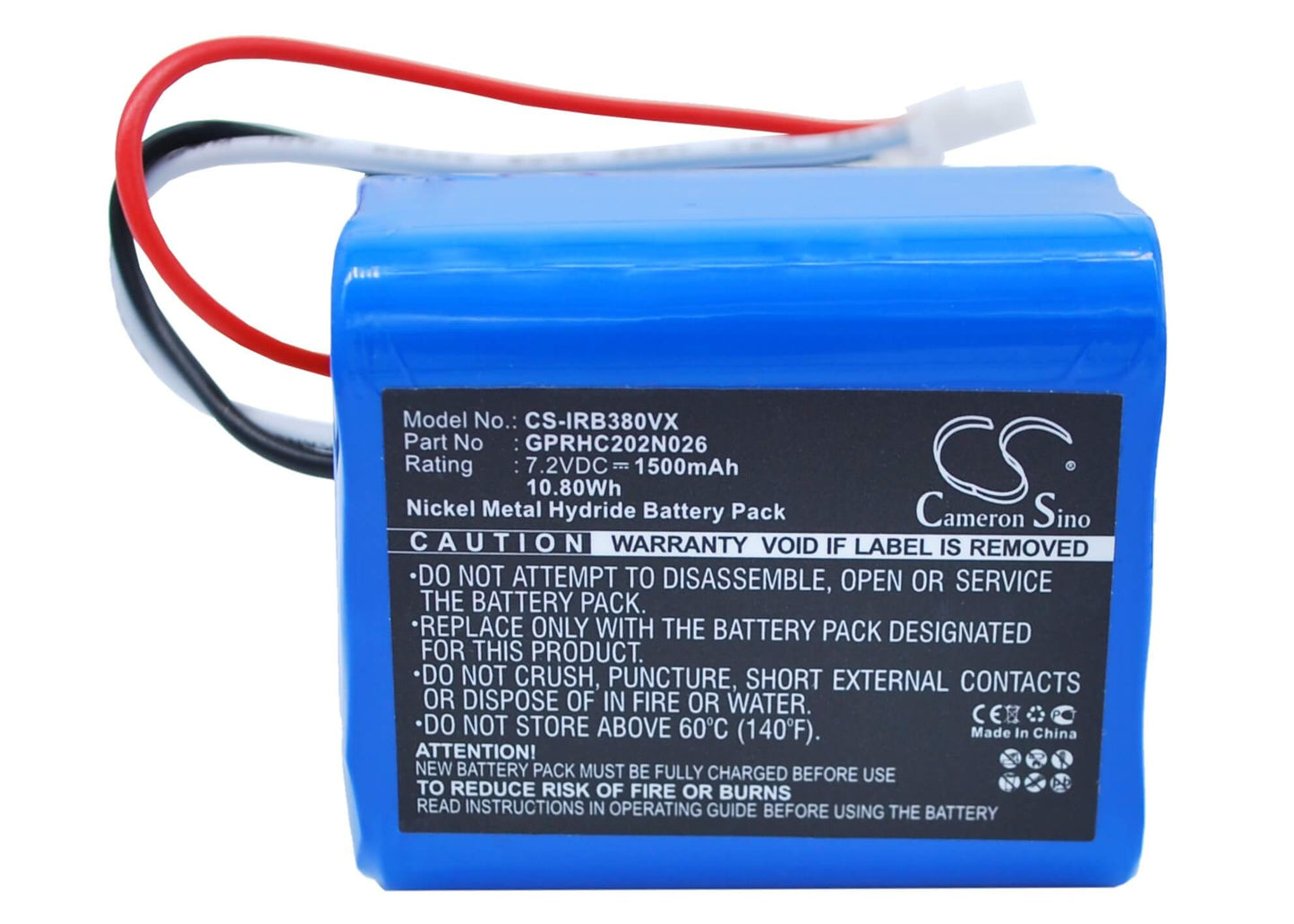 7.2V, 1500mAh, Ni-MH Battery fits Mint, Plus 5200, Plus 5200c, 10.8Wh