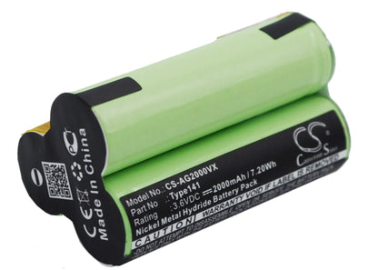 3.6V, 2000mAh, Ni-MH Battery fits Aeg, Electrolux Junior 2.0, 7.2Wh