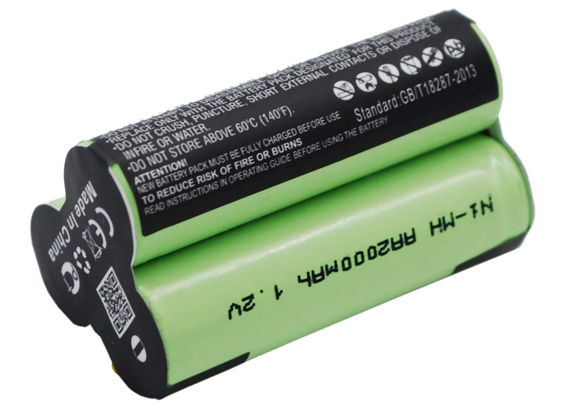 3.6V, 2000mAh, Ni-MH Battery fits Aeg, Electrolux Junior 2.0, 7.2Wh