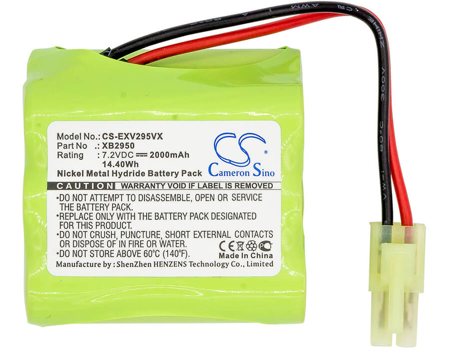 7.2V, 2000mAh, Ni-MH Battery fits Euro Pro, V2945, V2945z, 14.4Wh