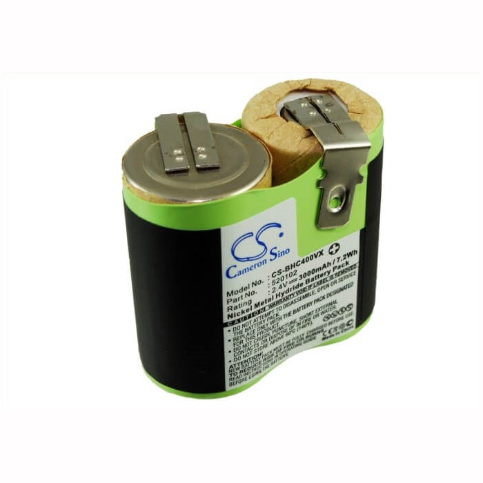 2.4V, 3000mAh, Ni-MH Battery fits Black&decker, Classic Hc 410e, Classic Hc400, 7.2Wh