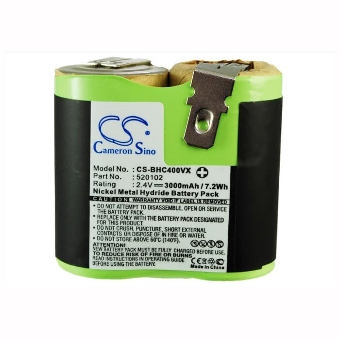 2.4V, 3000mAh, Ni-MH Battery fits Black&decker, Classic Hc 410e, Classic Hc400, 7.2Wh