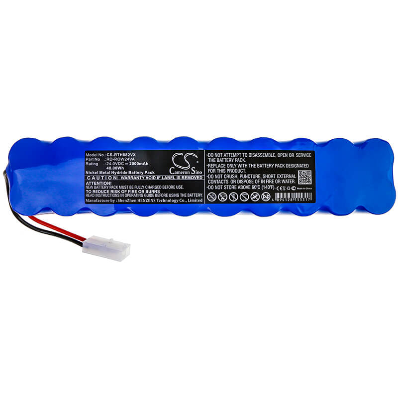 24.0V, 2000mAh, Ni-MH Battery fits Rowenta, /cylnder Hm0, Cylnder Hm0, 48Wh