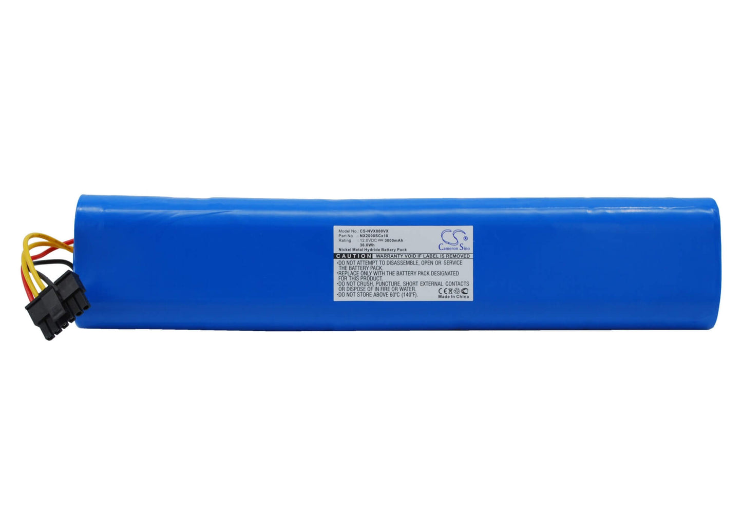 12.0V, 3000mAh, Ni-MH Battery fits Neato, 945-0179, Botvac 70e, 36Wh