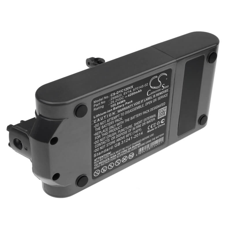 25.2V, 4200mAh, Li-ion Battery fits Dyson, 268804-01, 269054-01, 105.84Wh