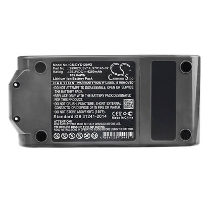 25.2V, 4200mAh, Li-ion Battery fits Dyson, 268804-01, 269054-01, 105.84Wh