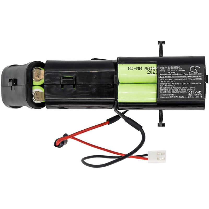 12.0V, 1500mAh, Ni-MH Battery fits Philips, Fc6162, 18Wh