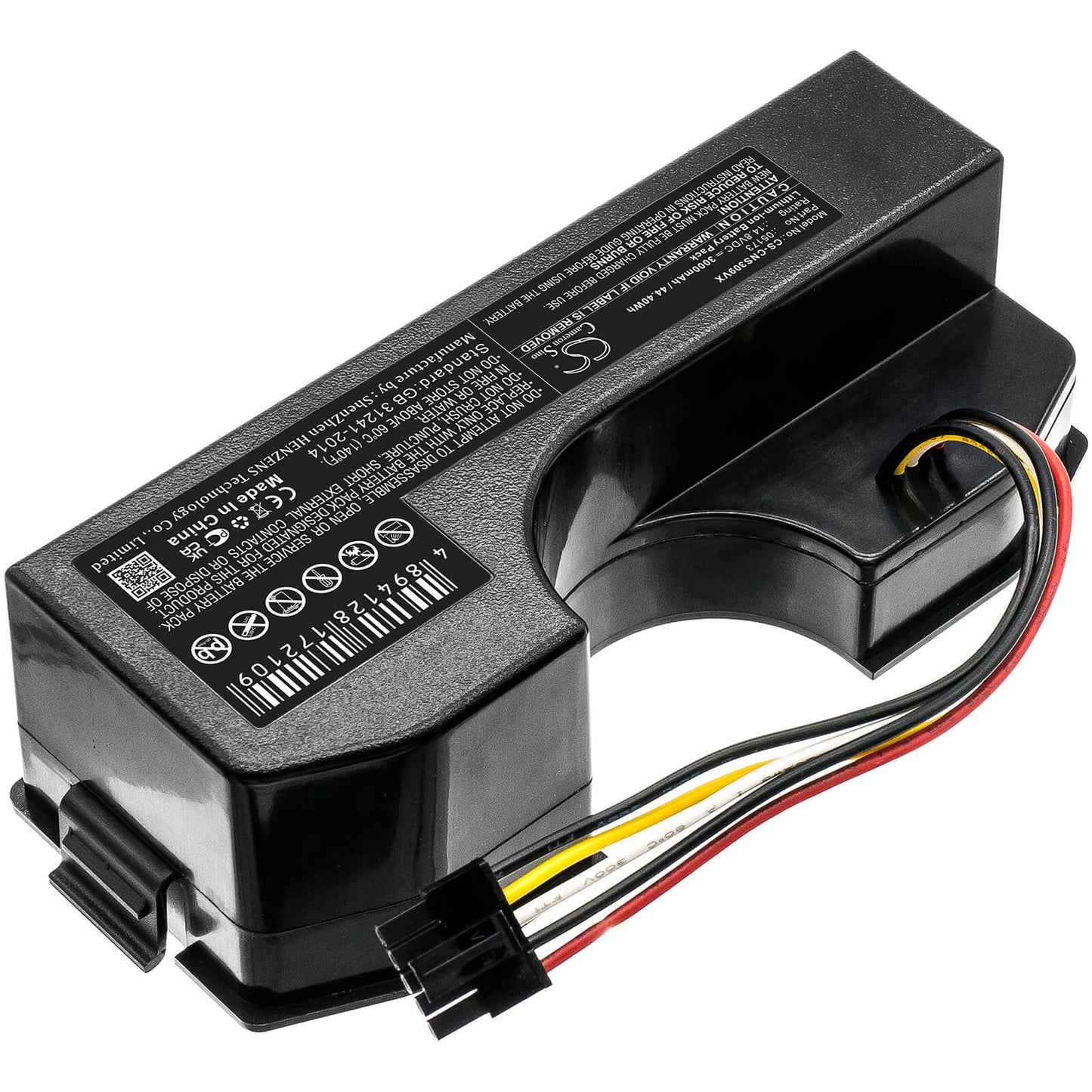 14.8V, 3000mAh, Li-ion Battery fits Cecotec, Conga 3090, 44.4Wh