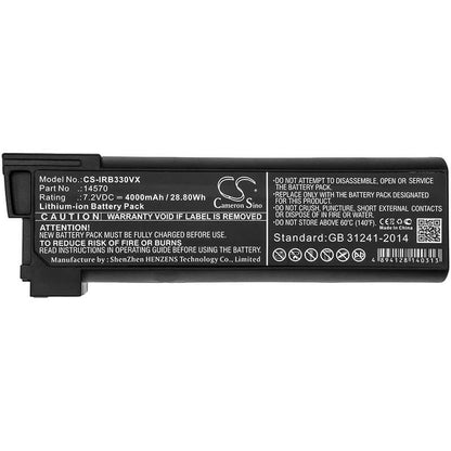 7.2V, 4000mAh, Li-ion Battery fits Irobot, Looj 330, Looj 330 Gutter Cleaning Robot, 28.8Wh