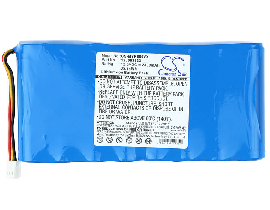 12.8V, 2800mAh, Li-ion Battery fits Moneual, Me590, Me770, 35.84Wh