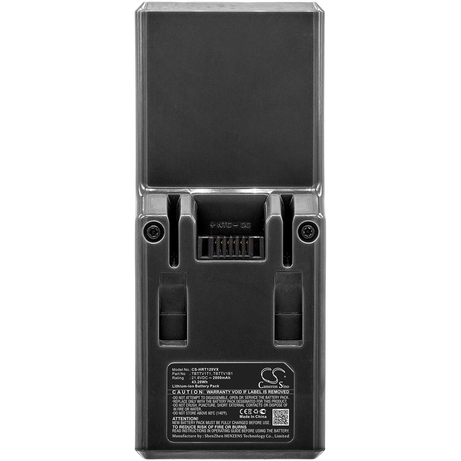 21.6V, 2000mAh, Li-ion Battery fits Vax, Slimline Pet Vac, 43.2Wh