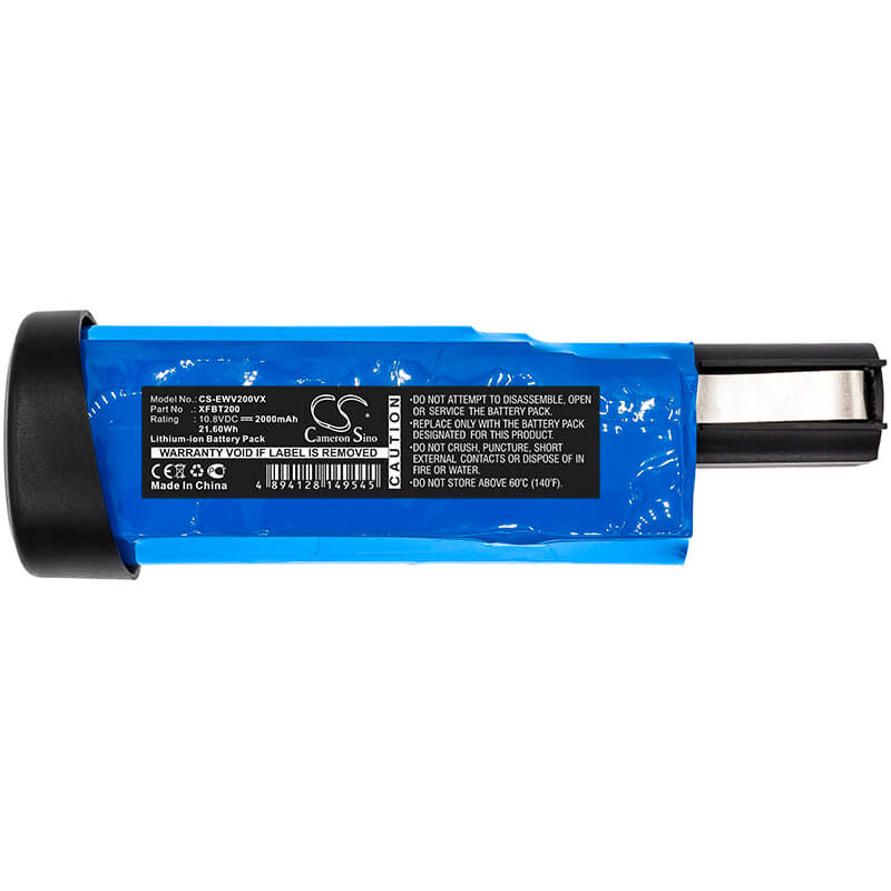 10.8V, 2000mAh, Li-ion Battery fits Shark, Ion W1 Cord, Wv200, 21.6Wh