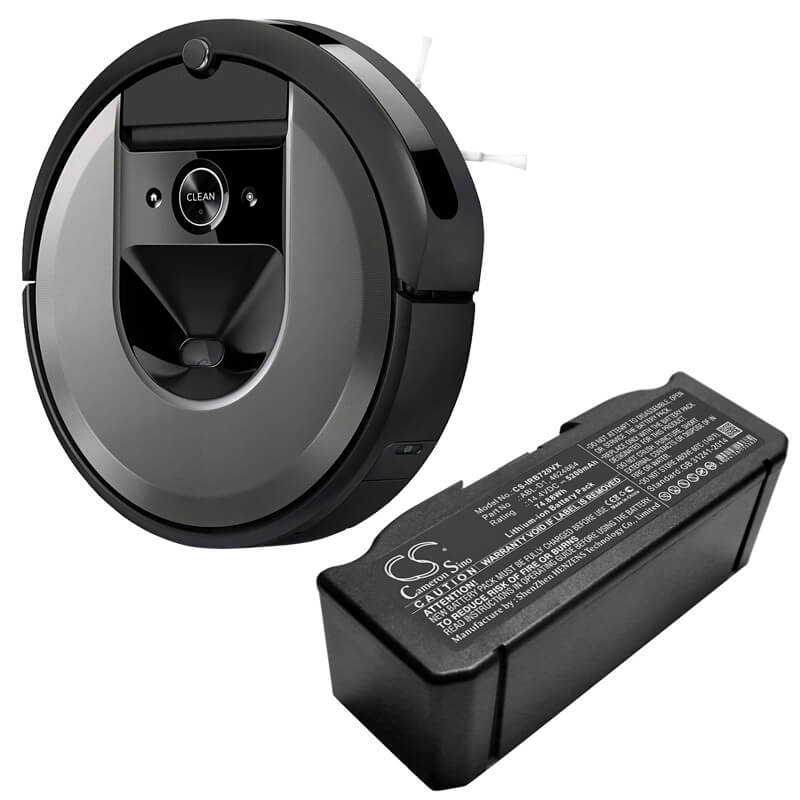 14.4V, 5200mAh, Li-ion Battery fits Irobot, 7150, I31502f, 74.88Wh