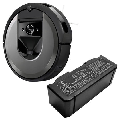 14.4V, 5200mAh, Li-ion Battery fits Irobot, 7150, I31502f, 74.88Wh